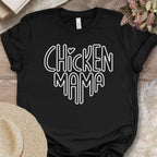 Retro Block Letter Chicken Mama Shirt