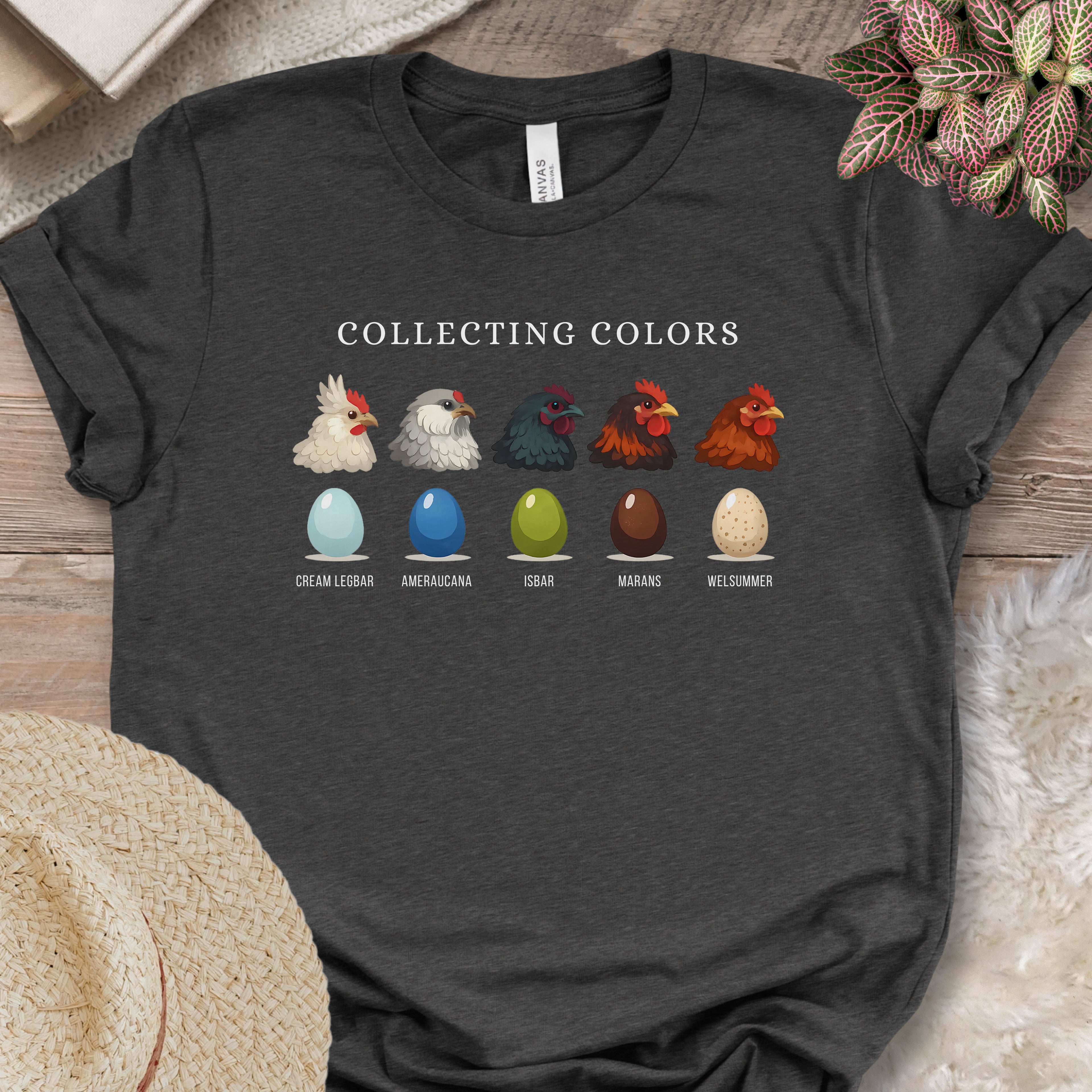 Colorful Farm Fresh Egg Chart Tee