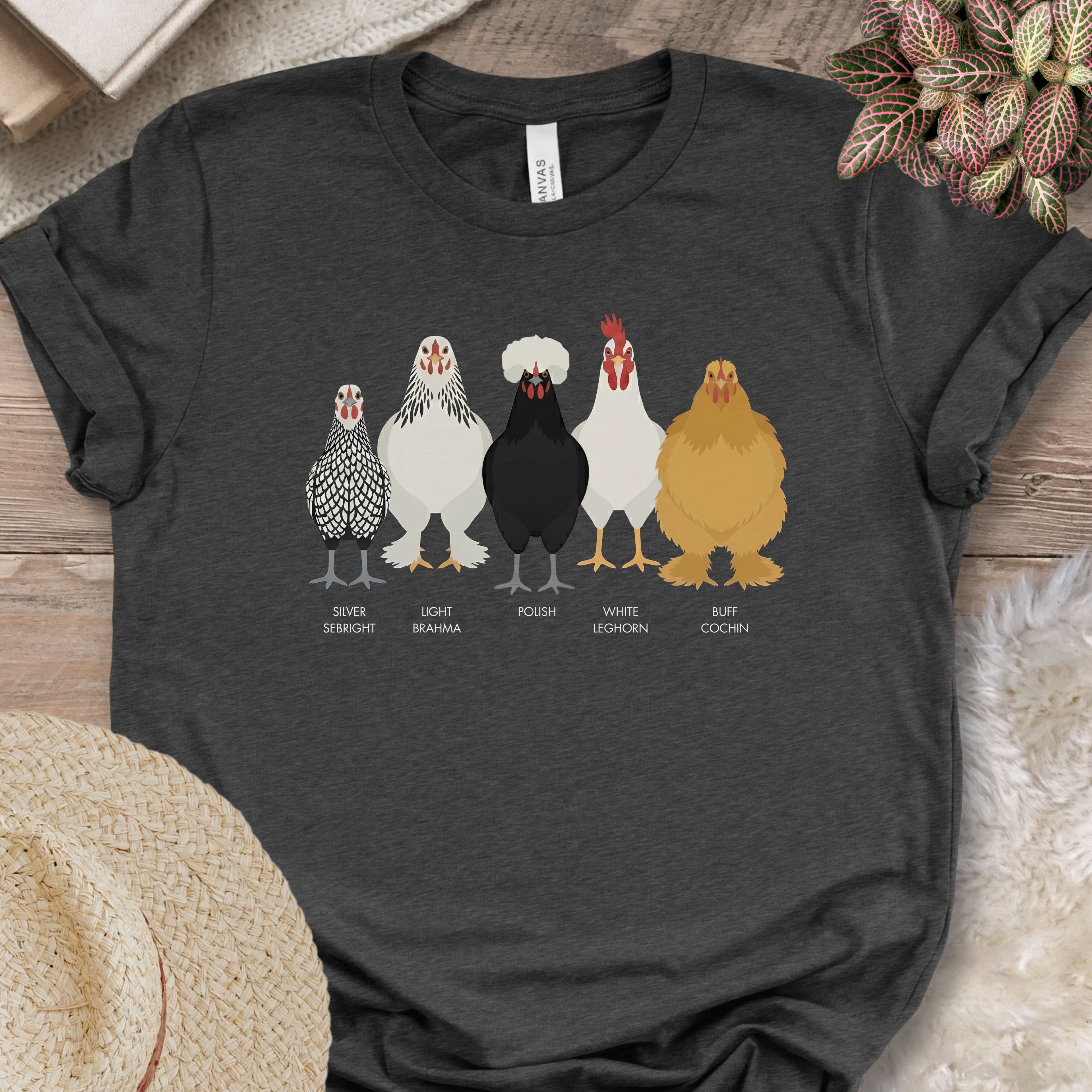 Backyard Chicken Breeds Tee (C)