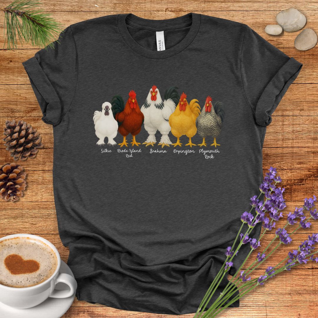 Rooster Roster Chicken T-Shirt