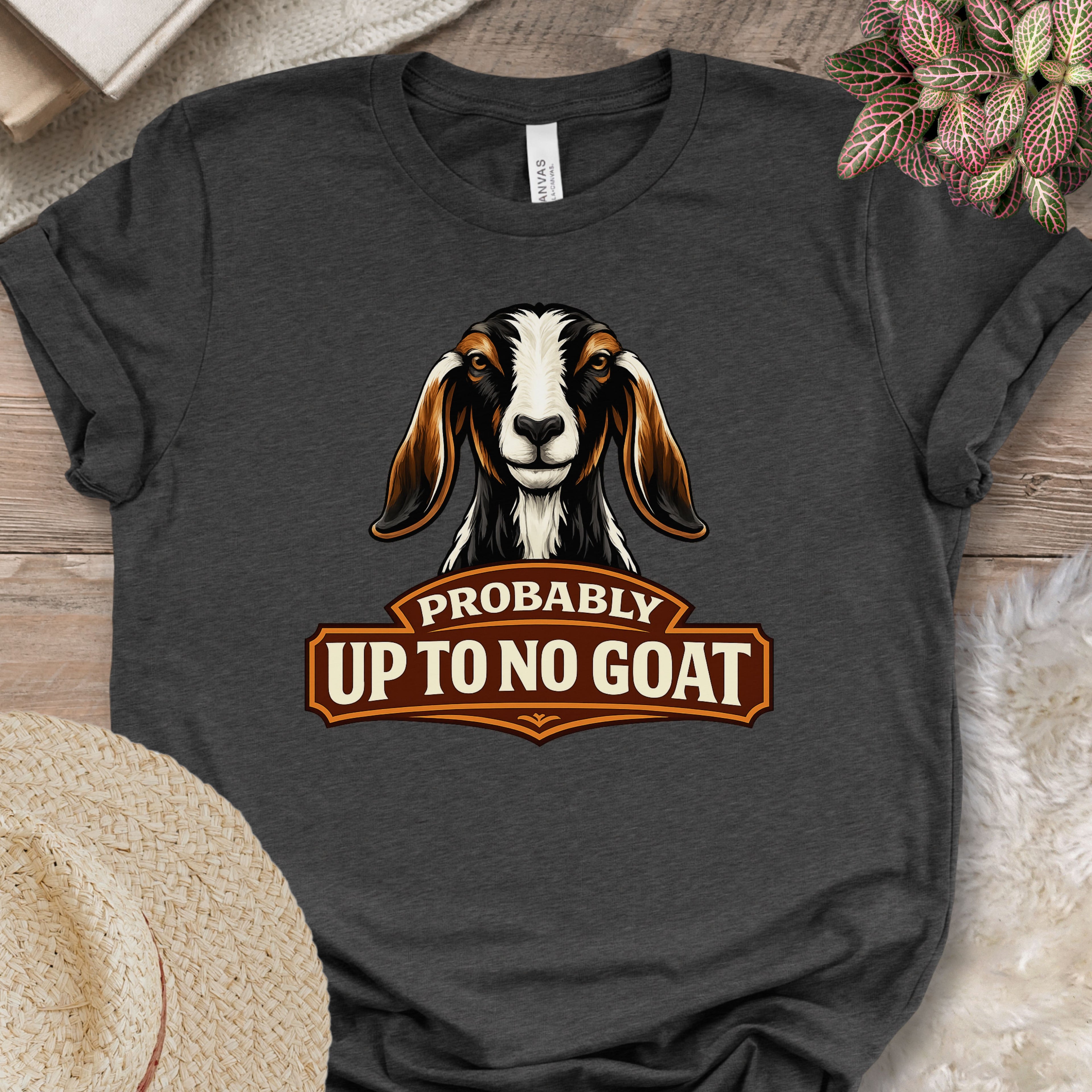 Confident Goat Farm Humor Shirt