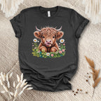 Floral Baby Cow Tee