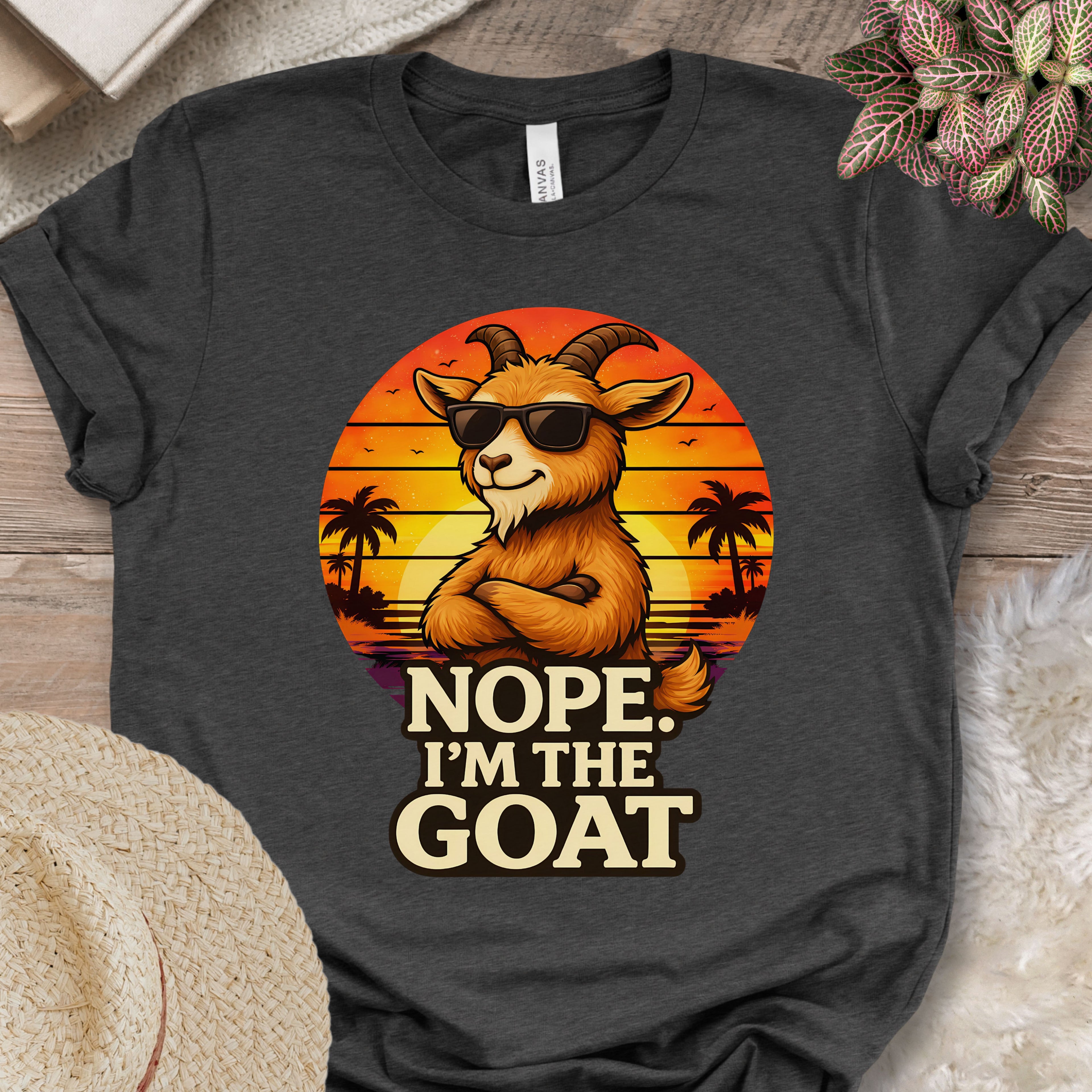 Retro Sunset Goat Tee