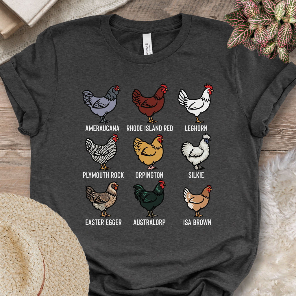 Chicken Breeds Lineup T-Shirt