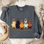 Multicolor Chicken Lineup Crewneck
