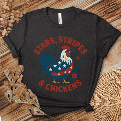 Stars Stripes Chickens Shirt