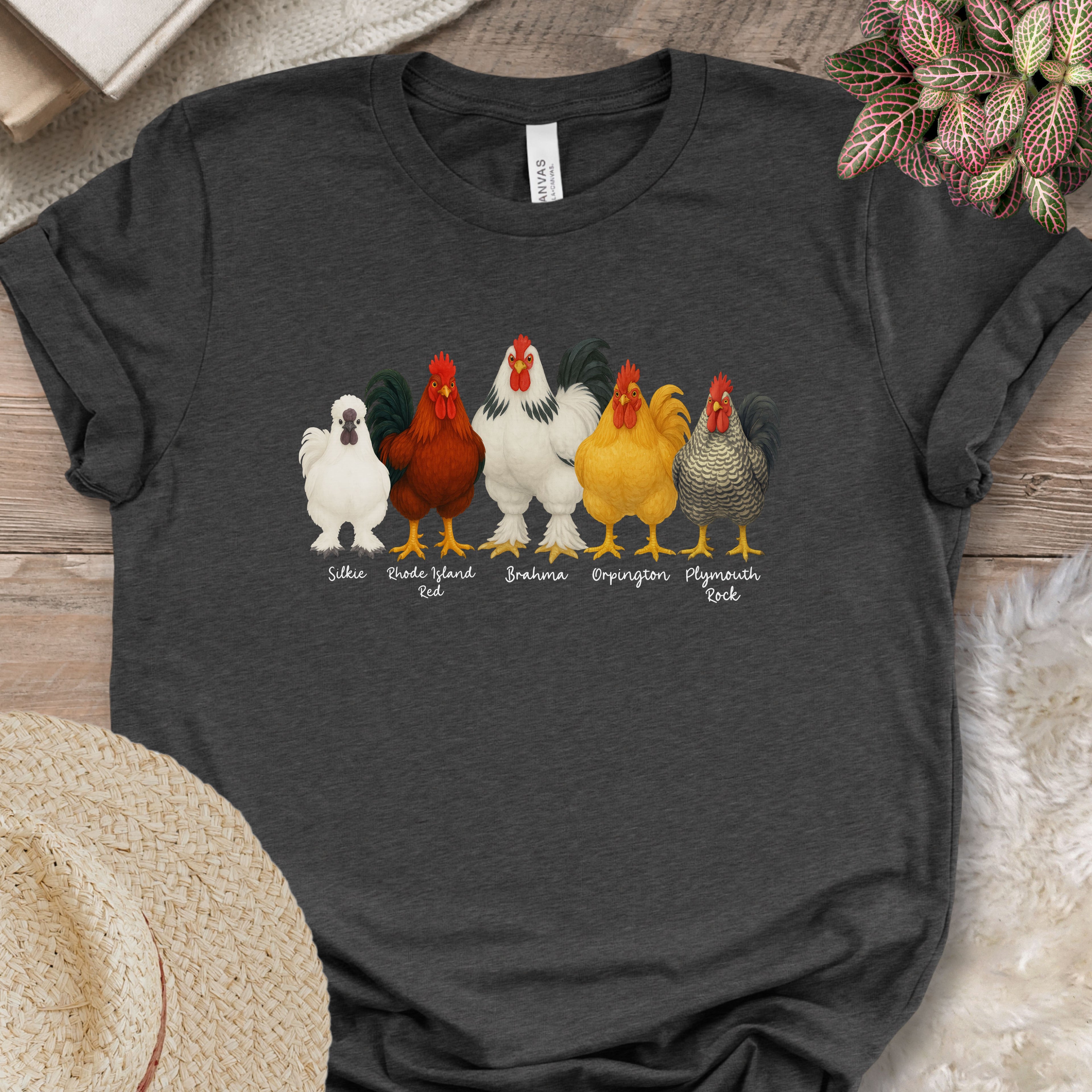 Rooster Roster Chicken T-Shirt