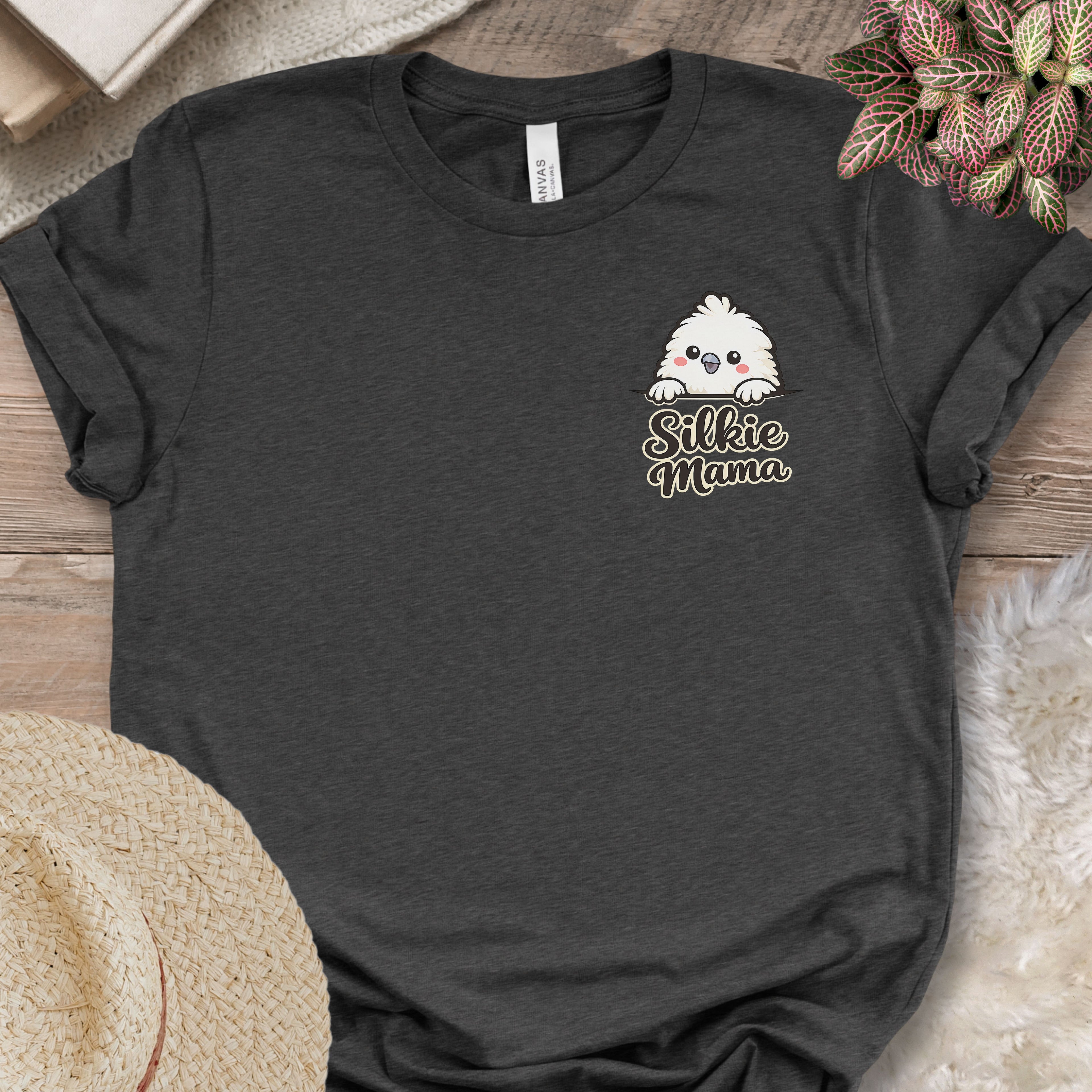 Silkie Mama Chest Print T-Shirt