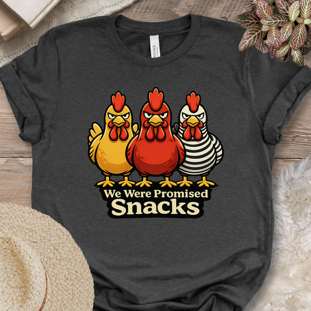 Hungry Chicken Attitude Graphic T-Shirt