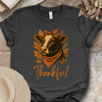 Thankful & Blessed Cow Tee