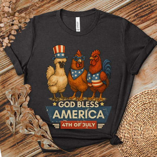 God Bless America Chicken Shirt