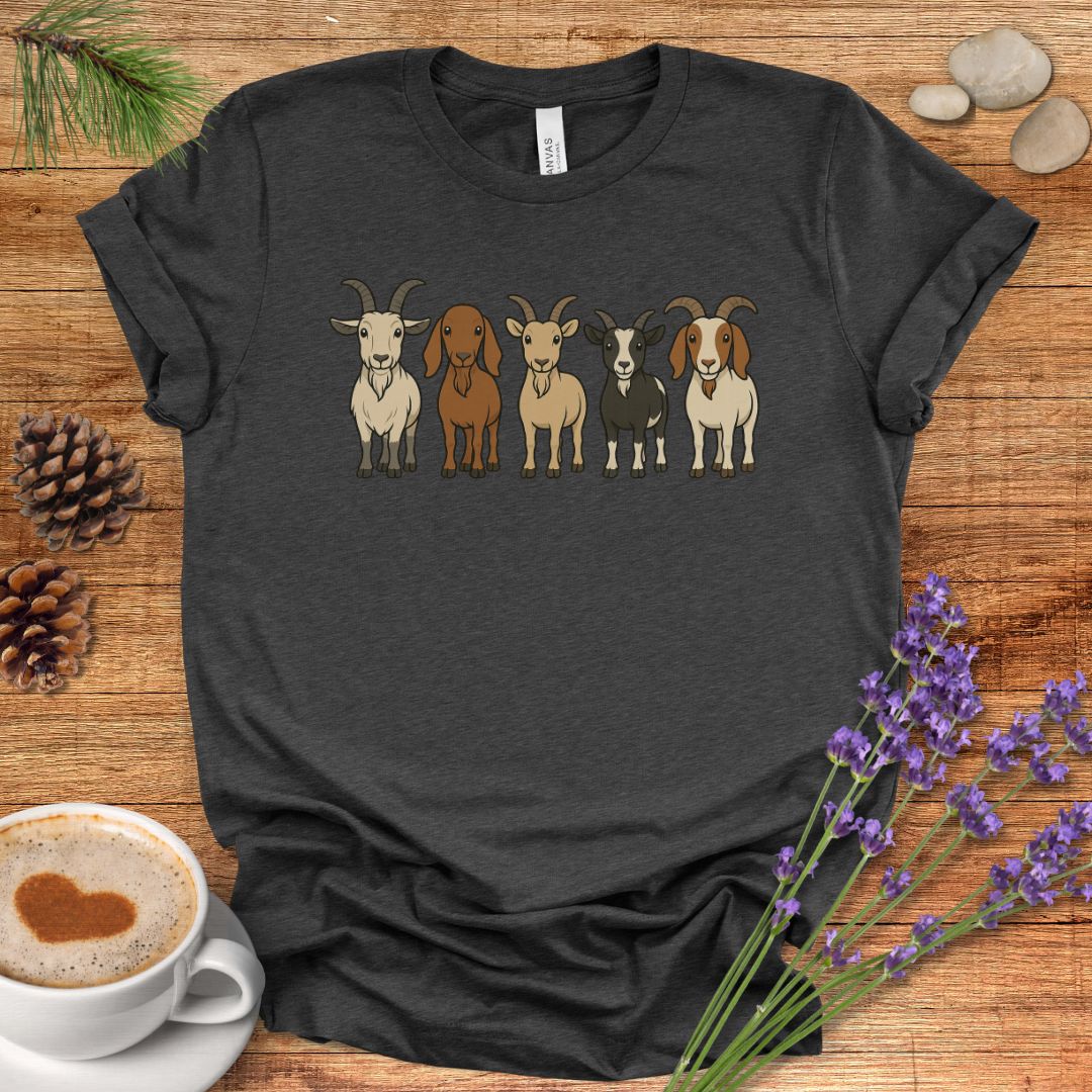 Cute Cartoon Goats Farm Shirt