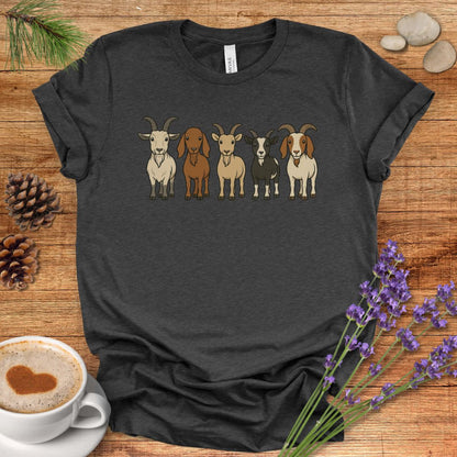Cute Cartoon Goats Farm Shirt