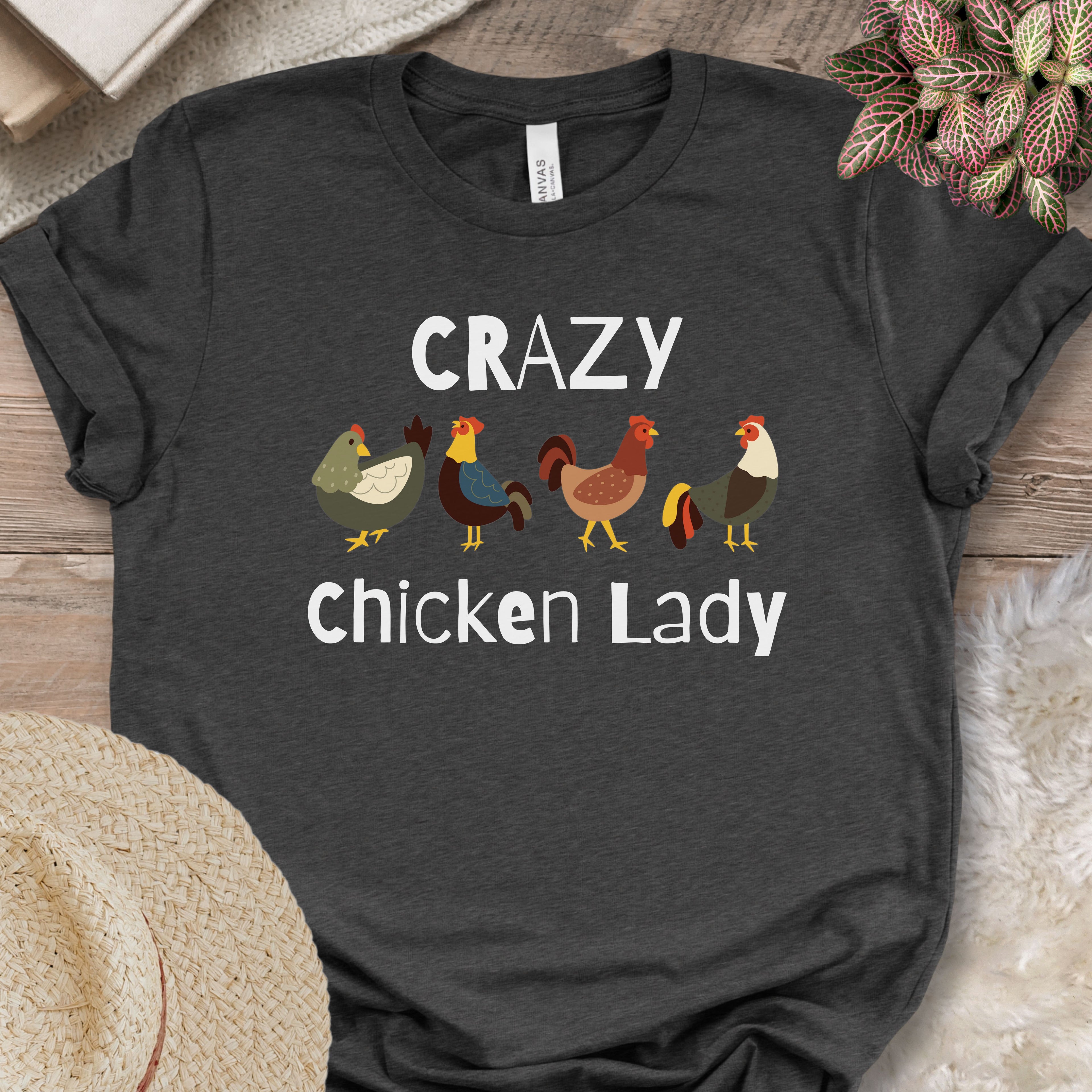 Crazy Chicken Lady T-shirt
