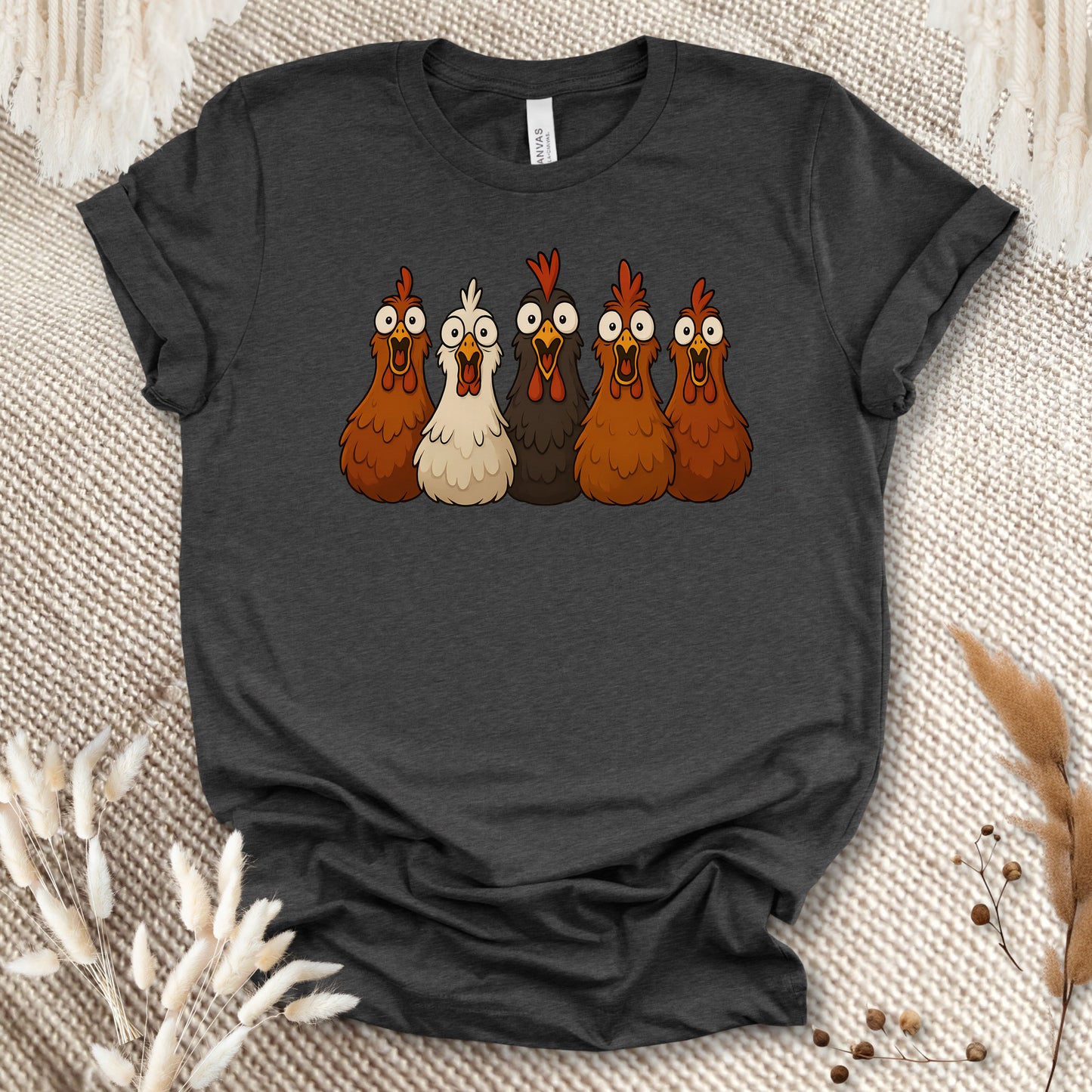 Funny Chicken Lover T-Shirt – Silly Chicken Lineup Tee for Farm Fans & Backyard Chicken Keepers