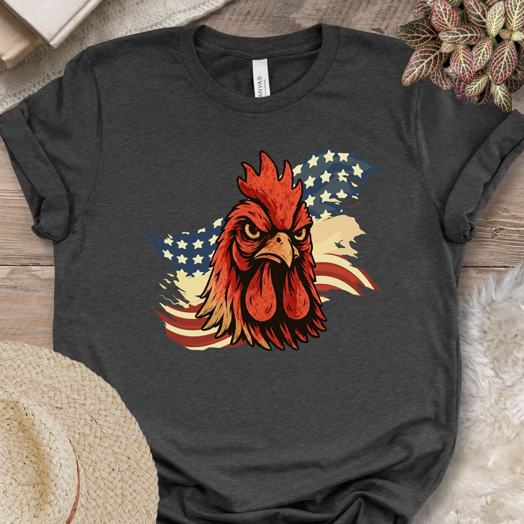 Patriotic Rooster Tee