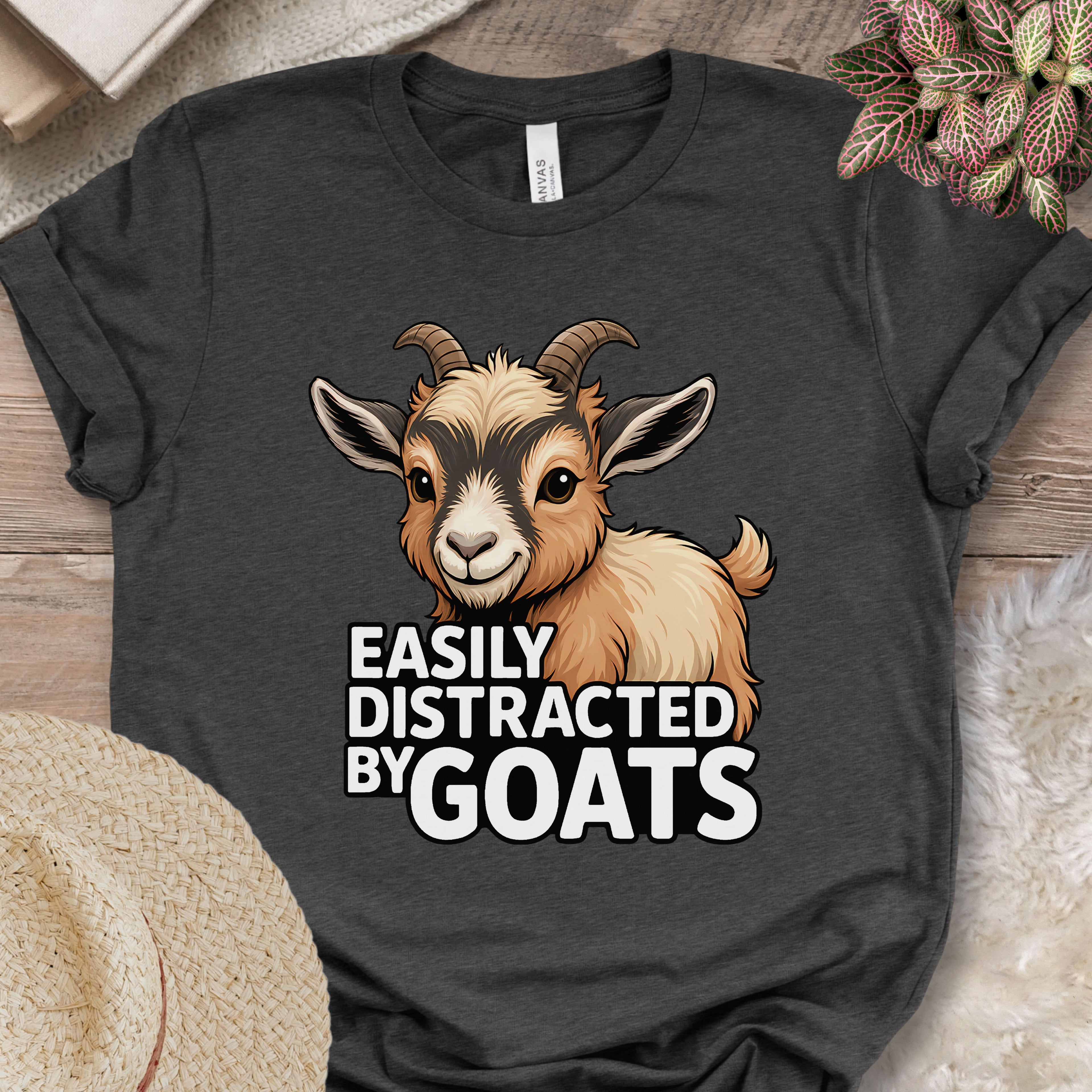 Easily Distracted By Goats Tee