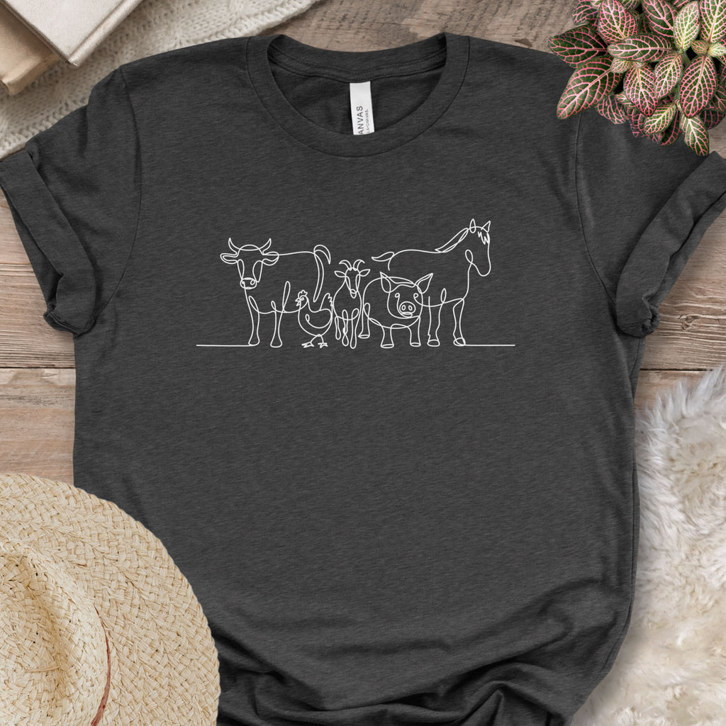 Farm Animal Minimalist Tee