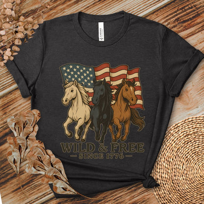 Wild & Free Trio Horse Tee