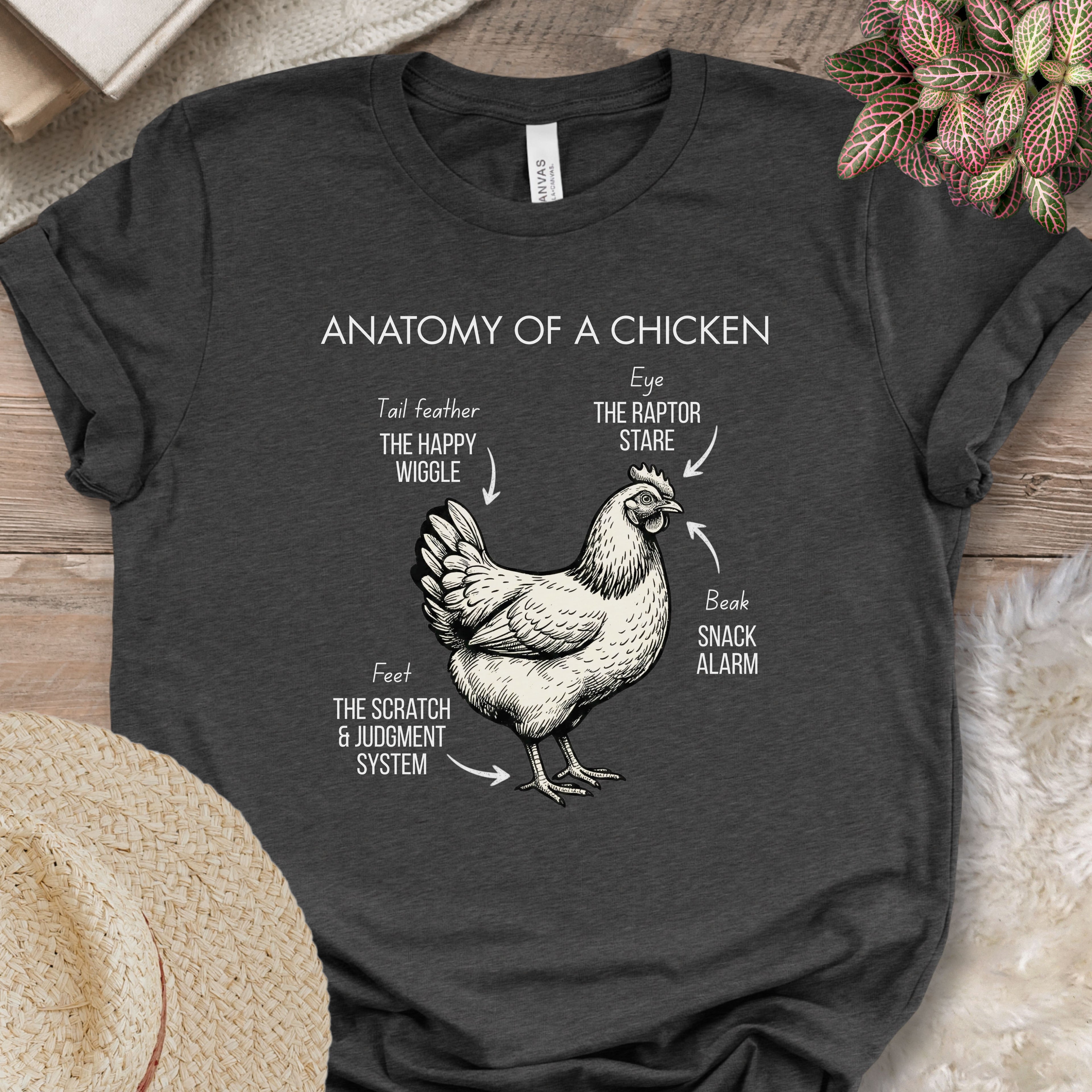 Chicken Anatomy Diagram T-Shirt
