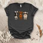 Trendy Cow Trio Tee