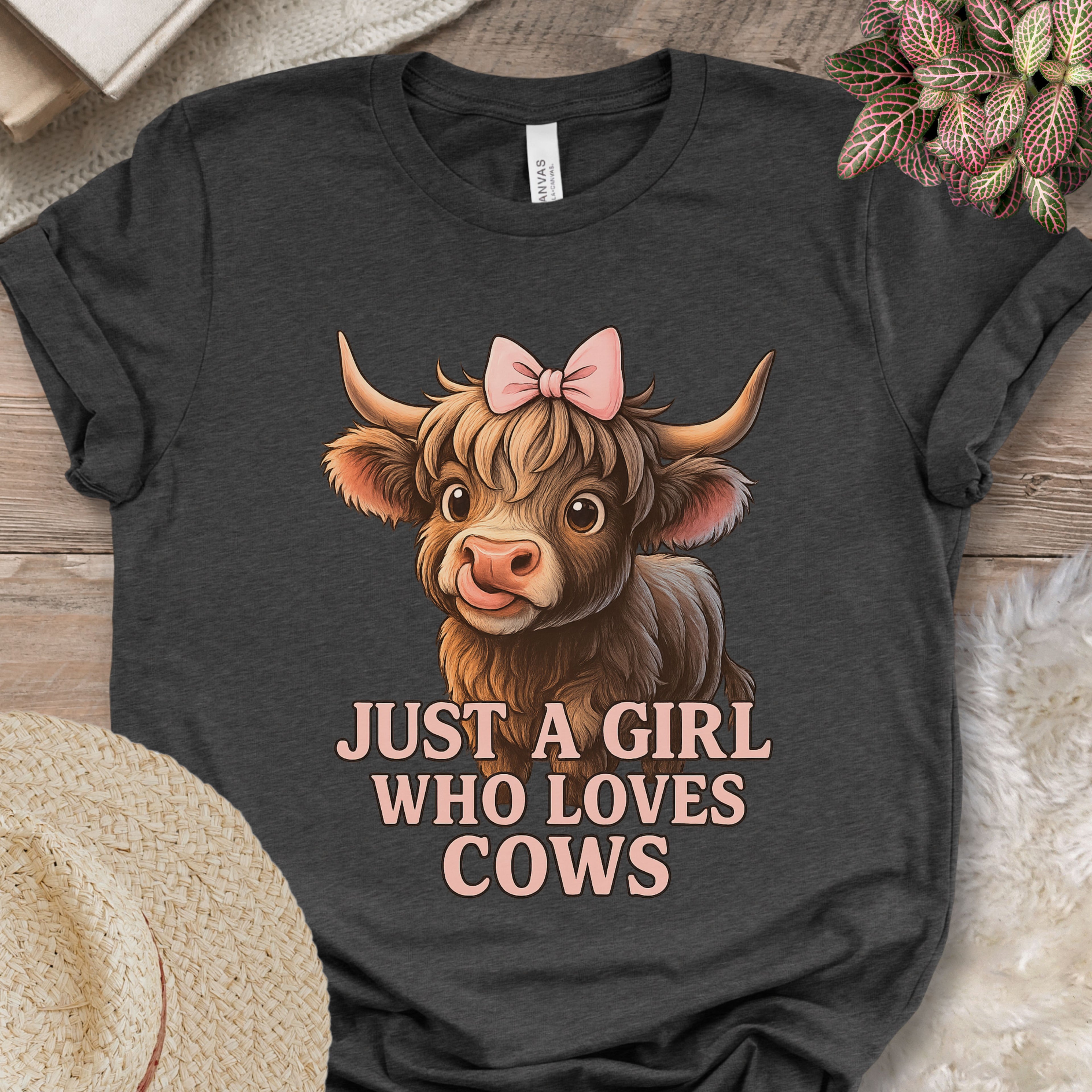 Just a Girl Who Loves Cows Tee
