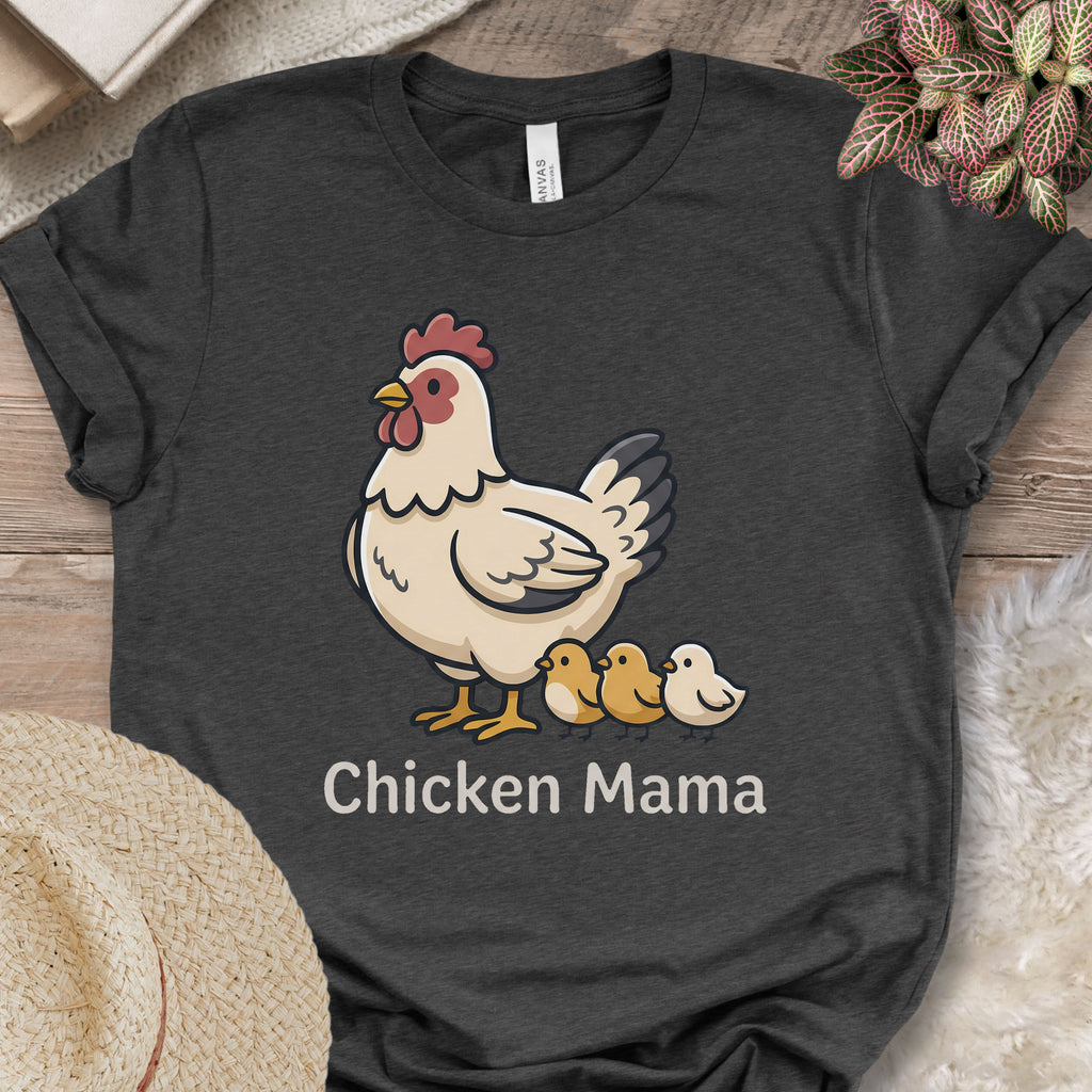 Chicken Mama Farm Illustration T-Shirt