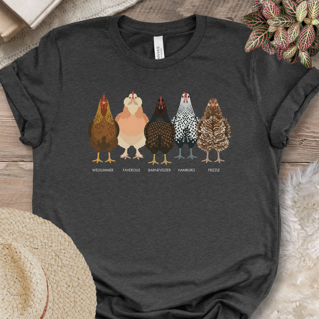 Backyard Chicken Breeds Tee (D)
