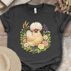 Polish Chicken Floral T-Shirt