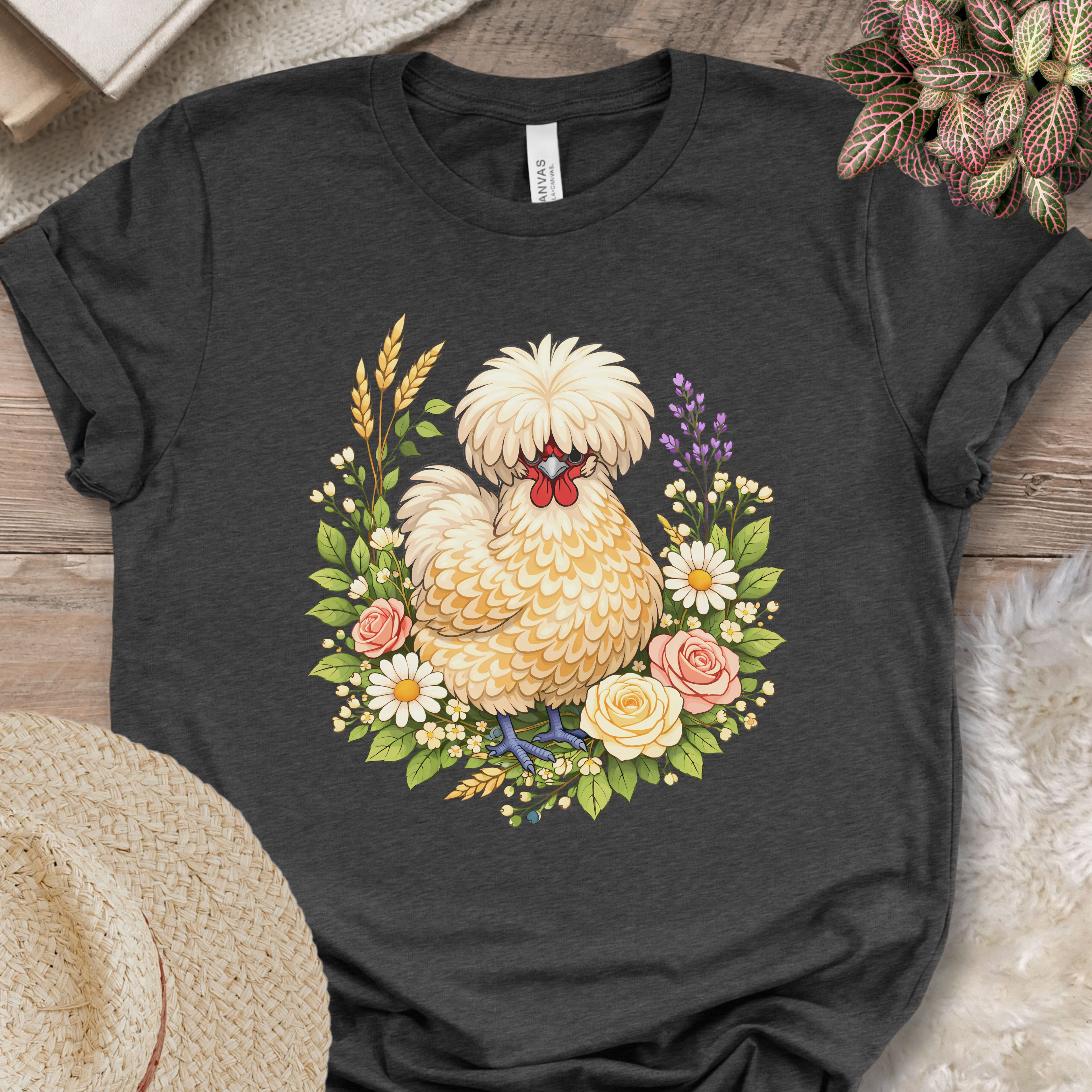 Polish Chicken Floral T-Shirt