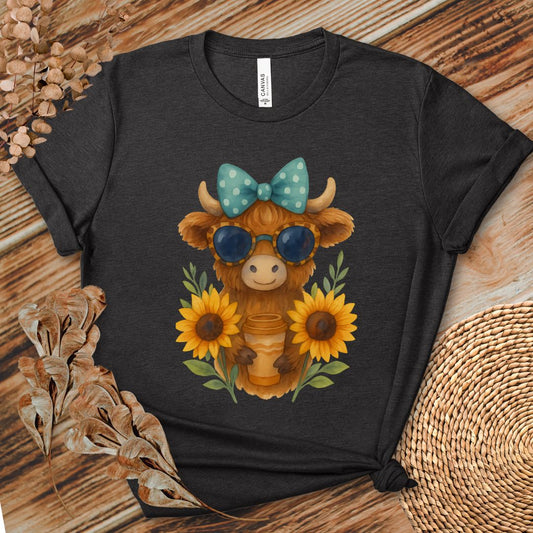 Cute Highland Cow Coffee Shirt