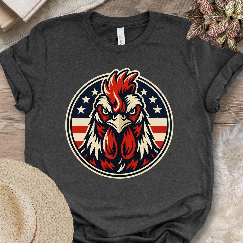 Patriotic Rooster Americana T-Shirt