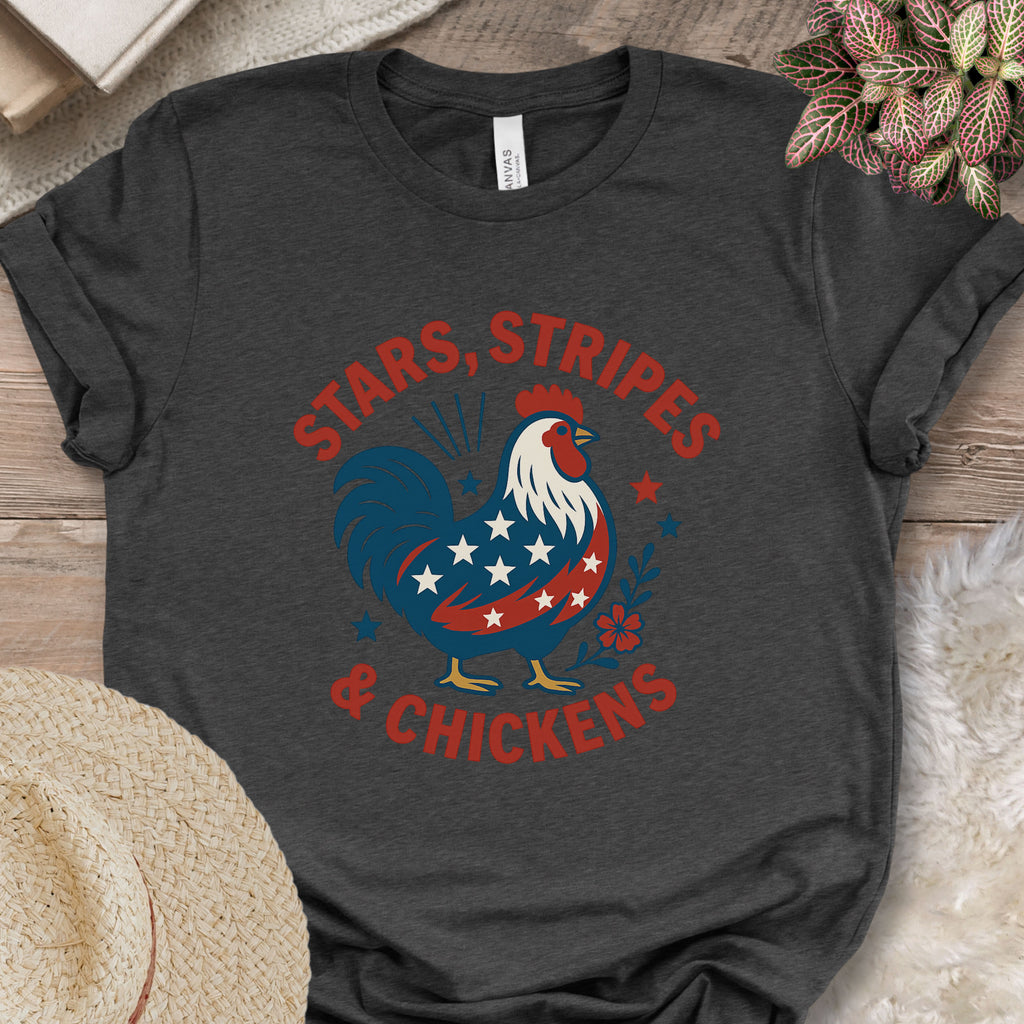 Stars Stripes Chickens Shirt