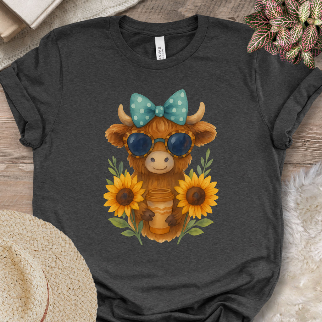 Cute Highland Cow Coffee Shirt