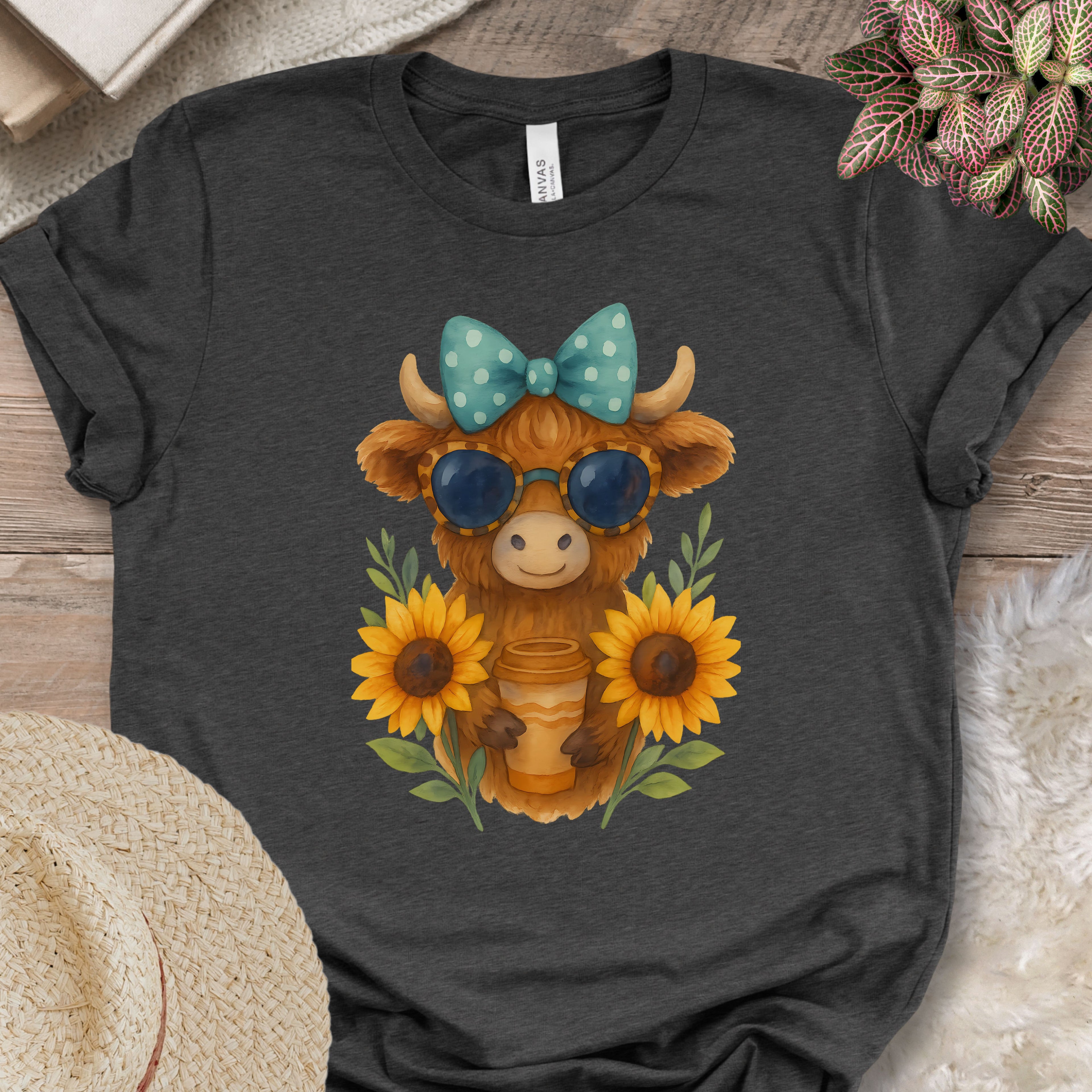 Cute Highland Cow Coffee Shirt