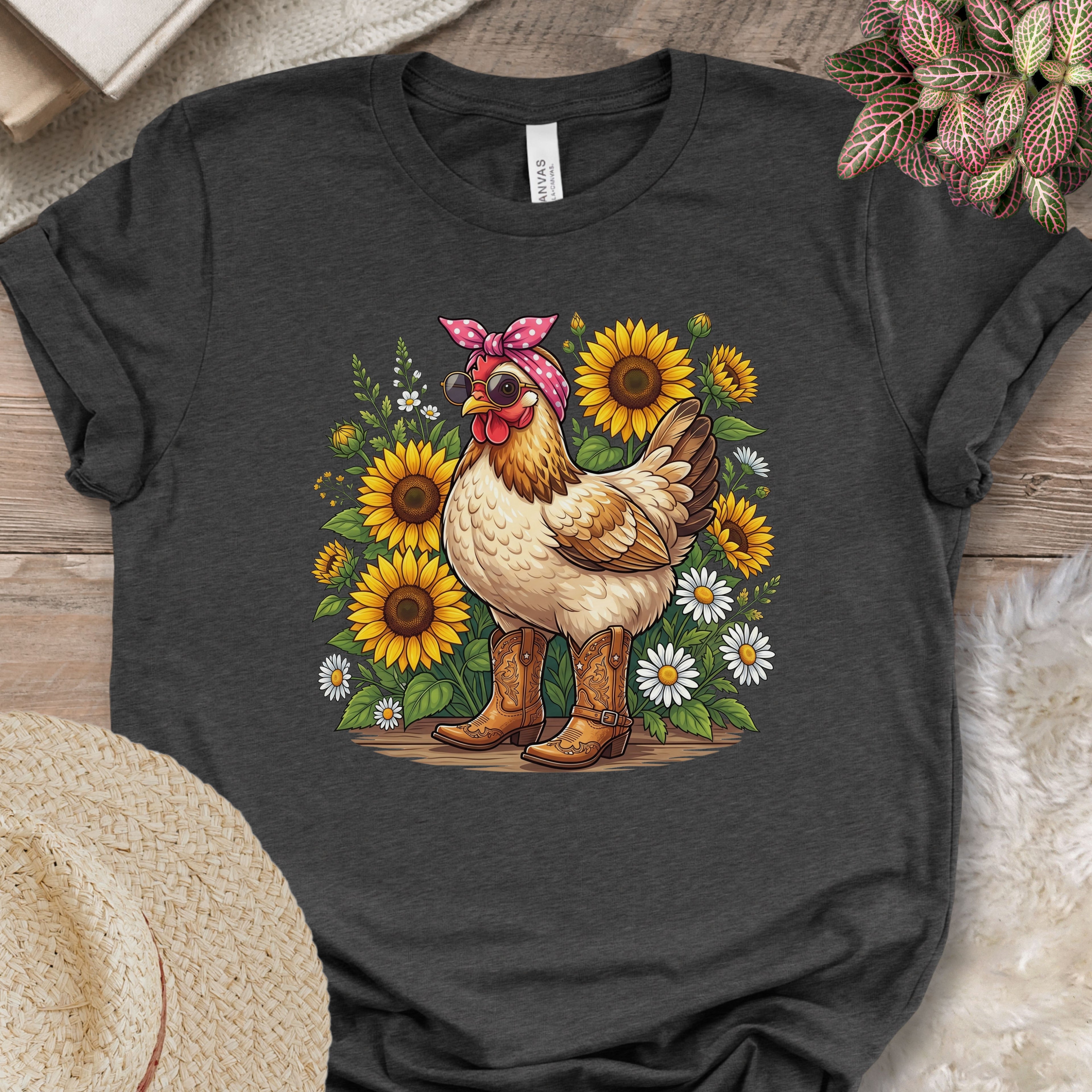 Sunflower Chicken Graphic Shirt