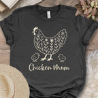 Floral Chicken Mom Tee