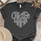 Retro Block Letter Chicken Mama Shirt