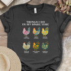 Things I Do... Chicken Flowers Tee