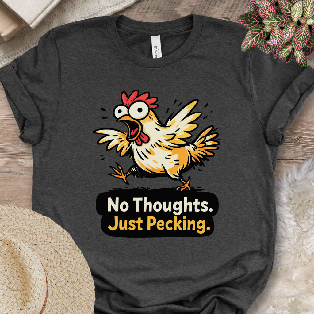 Funny Chicken Brain Empty Humor Tee