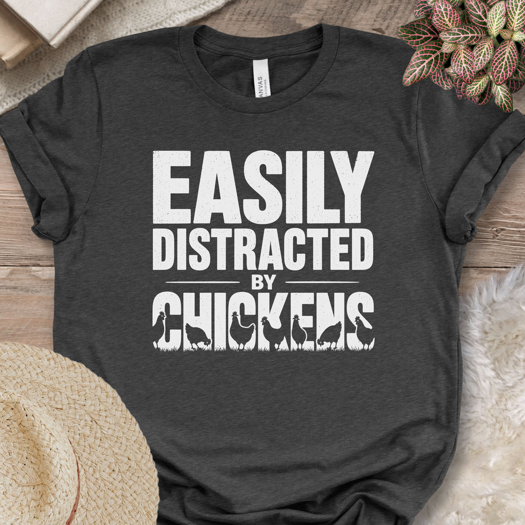 Vintage Distressed Chicken Graphic Tee