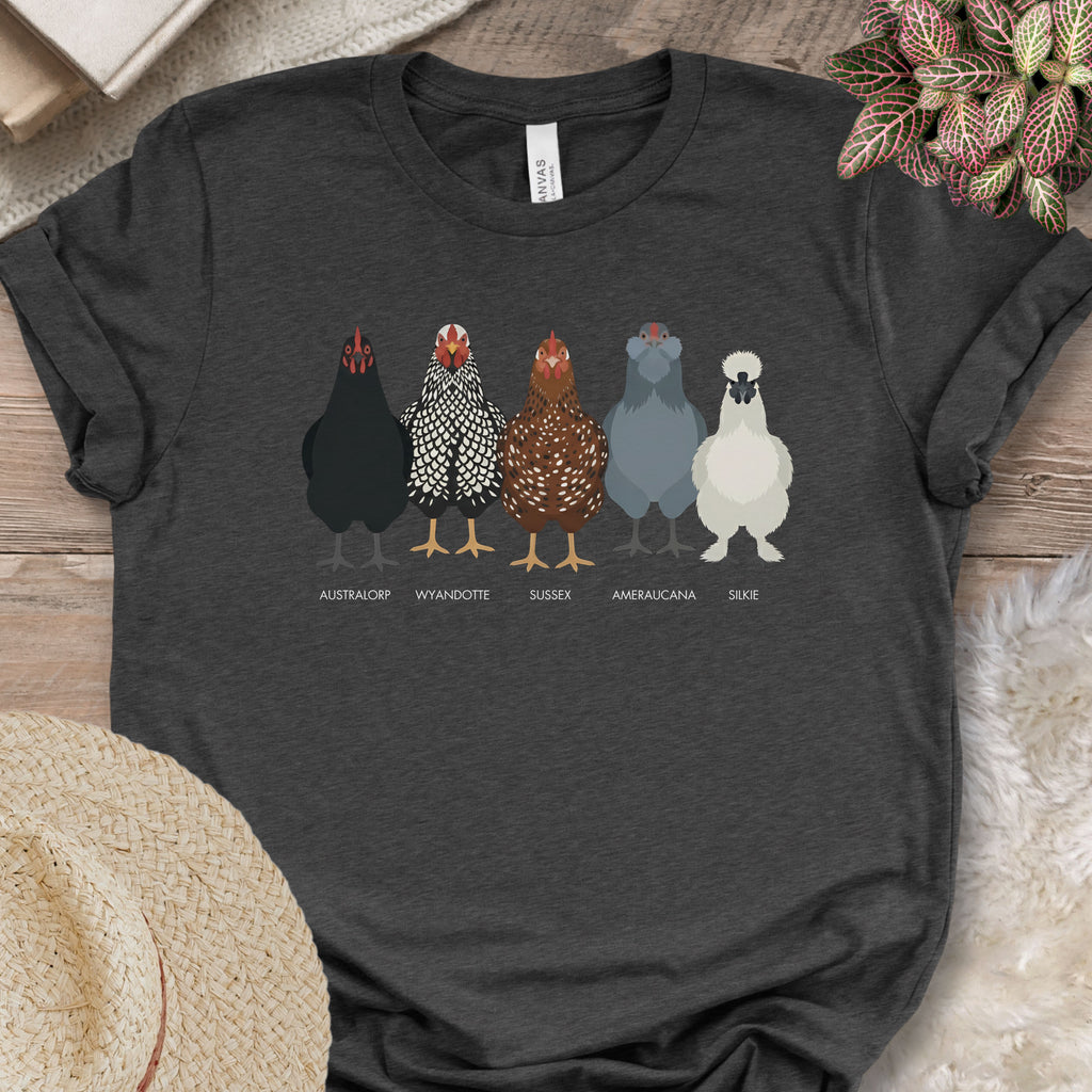 Backyard Chicken Breeds Tee (B)