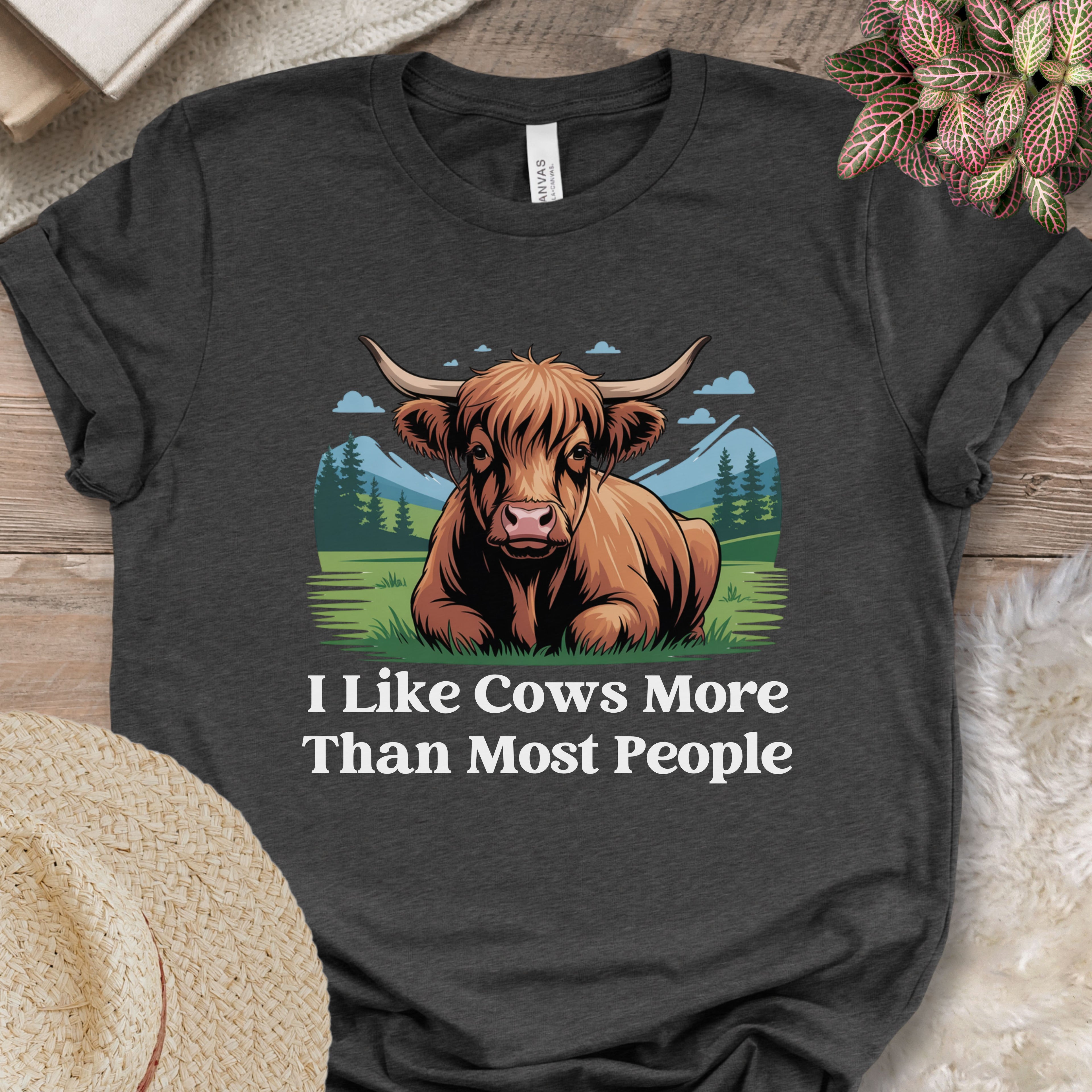 I Like Cows More Than Most People Tee