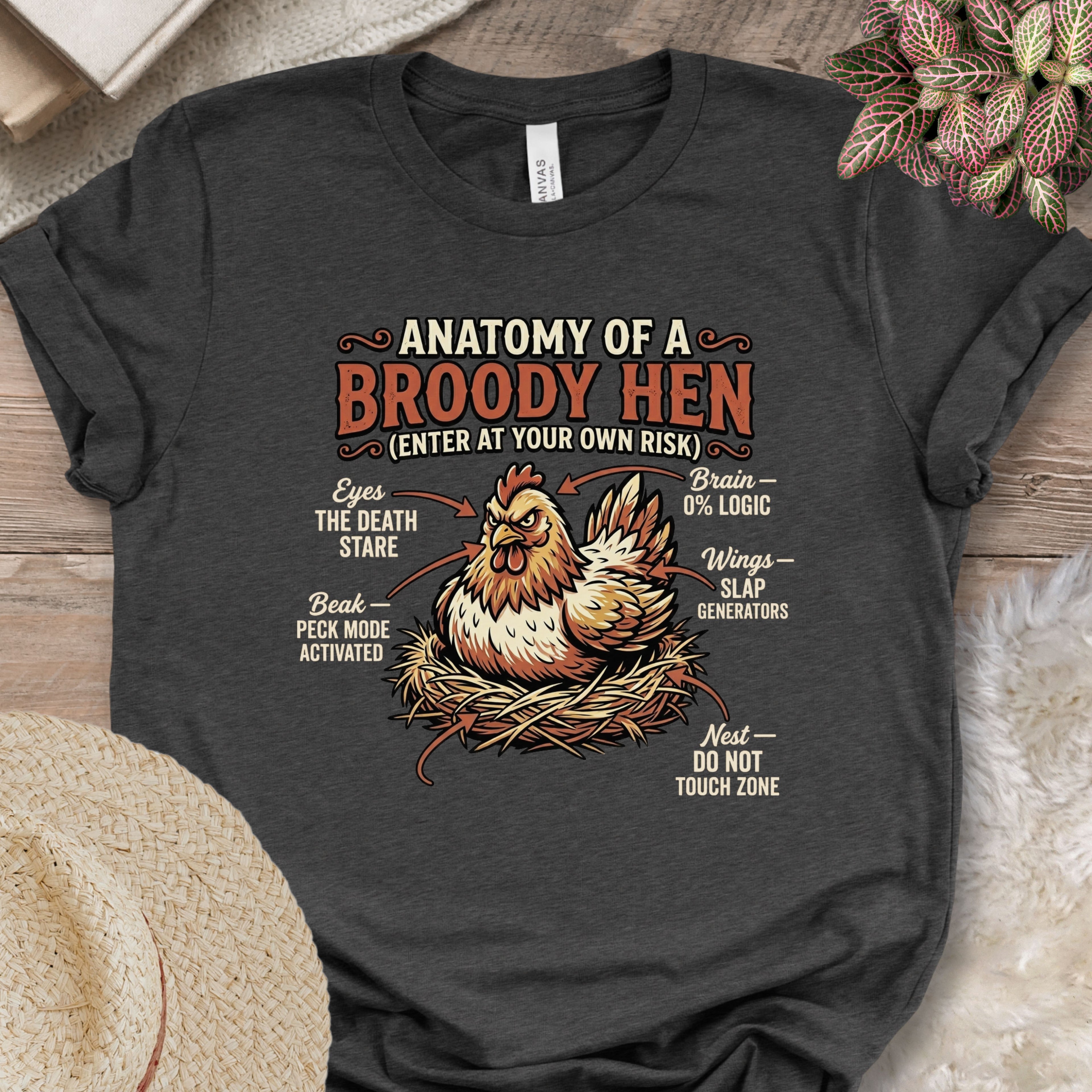 Broody Hen Anatomy T-Shirt
