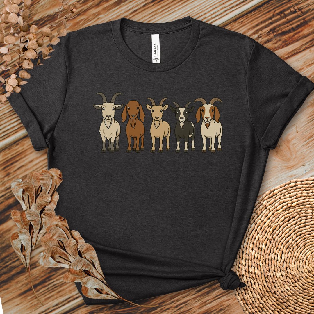 Cute Cartoon Goats Farm Shirt