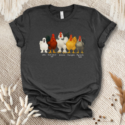 Rooster Roster Chicken T-Shirt