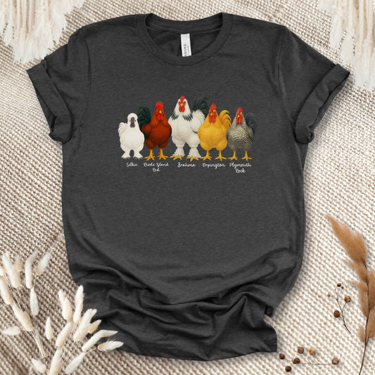 Rooster Roster Chicken T-Shirt