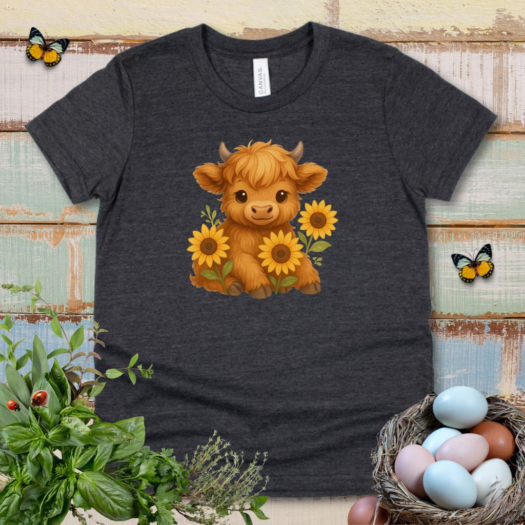 Kids Sunflower Cow Tee