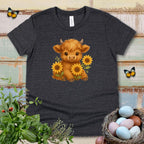 Kids Sunflower Cow Tee