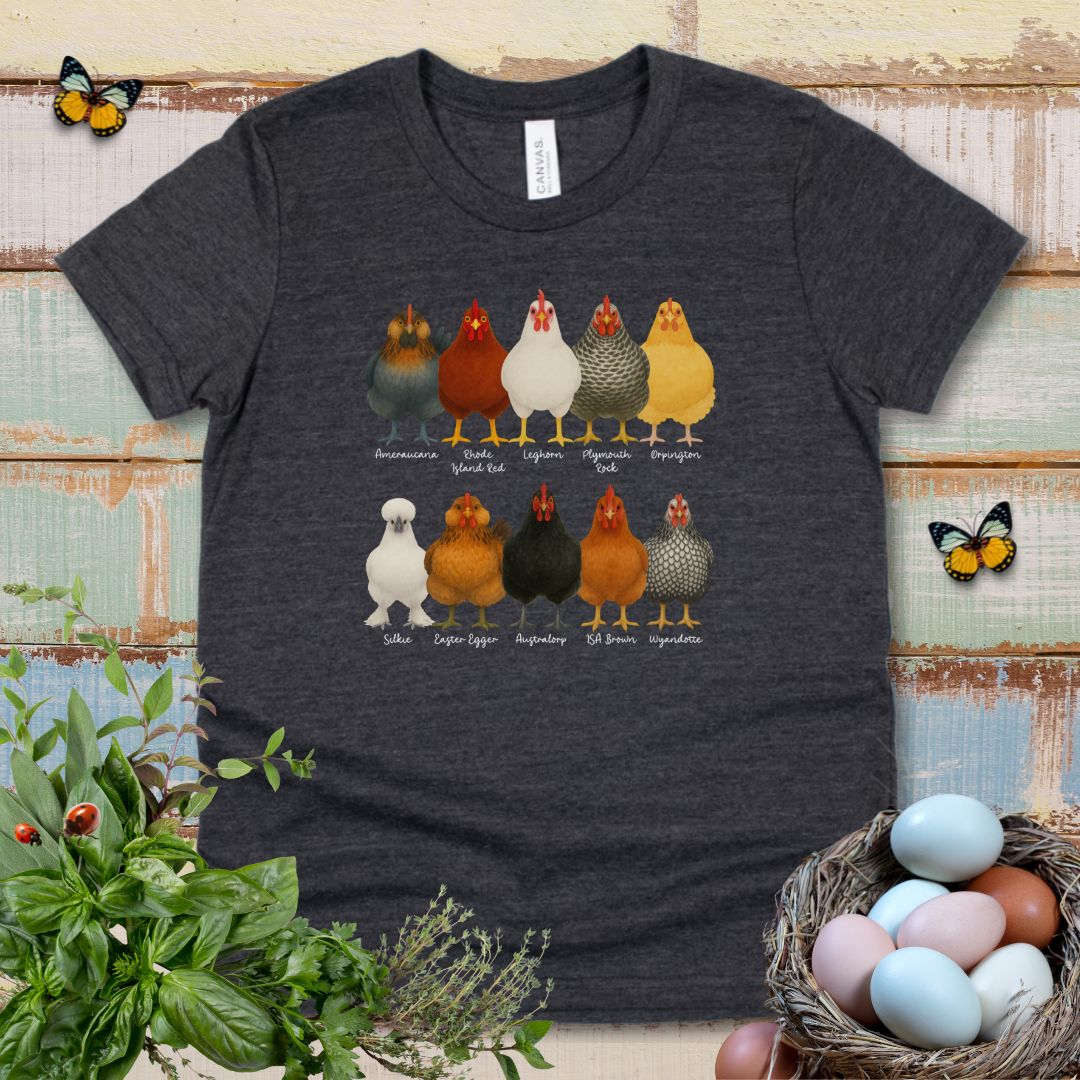 Fancy Chicken Breeds Kids T-Shirt
